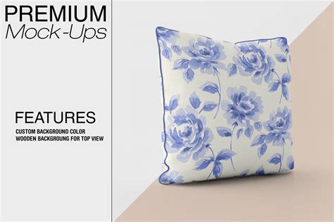 Download Bordered Pillow Mockup Pack